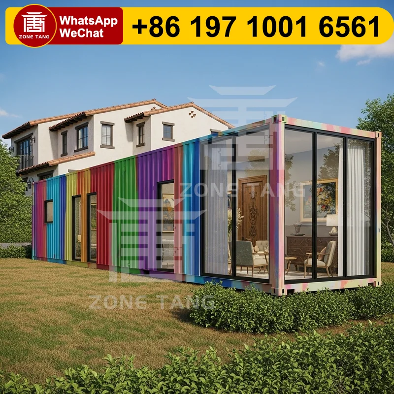 Tech Container House Hotel Smart Technology Container House Safe Prefab Container Buildings ...