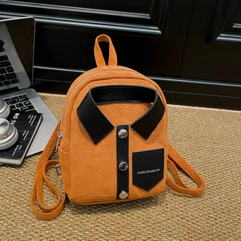 Zaino piccolo Borsa a tracolla design giacca punk per borsa da scuola per personalità zaino moda per adolescenti Borsa per telefono per ragazze carine