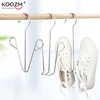Household Shoes Drying Rack Hanger Hook Stainless Steel Hanging Shelf Organizer Space Saving Home Wardrobe Storage 1