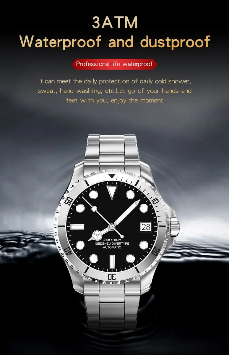 2022 New Smart Green Watch for Men Business Fashion Movement Heart Rate Fitness IP68 Smart Bracelet for Xiaomi Phone Android IOS