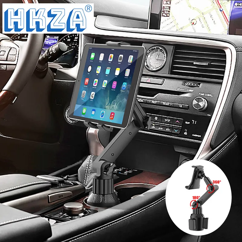 Hkza Base Triangular Ram Mount Tablet Holder 360 Suporte Ajustável para Smartphone Carro 270 Tilt Bar Suvs