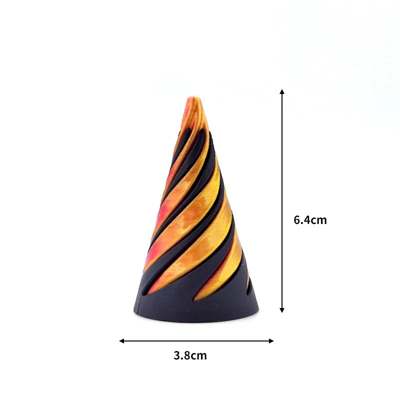 Intelligence Development Spiral Cone Fidget Toy Portable Children Toy Small Entertainment Decorative Math Games Helix Screw Toy 6