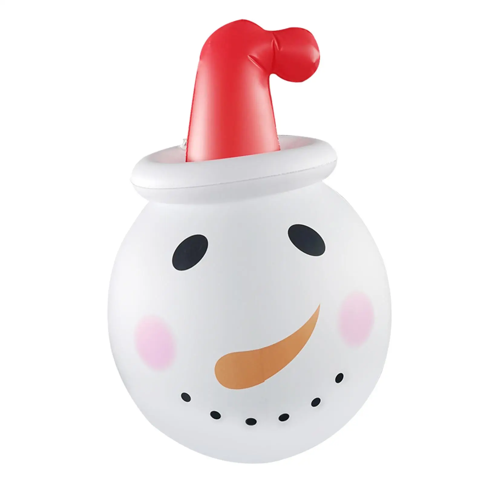 Christmas Inflatable Snowman Ornament Decorative Artwork with Light for Xmas