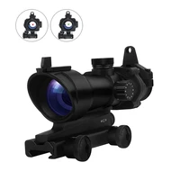 1X32 ACOG Tactical Red Dot Sight Optical Compact Riflescope Red Dot Hunting Scopes Fit 20mm Rail 1