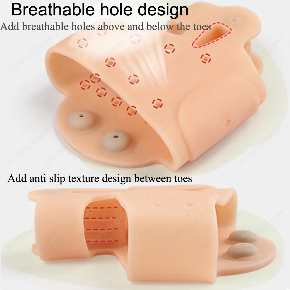 Toe and Forefoot Pads Toe Separator Forefoot Pad Magnetic Therapy Hallux Valgus Corrector Bunion Orthotics Protector Overlapping Pain Relief Cushion