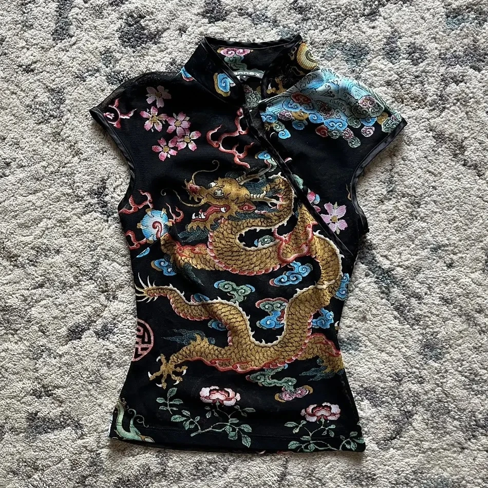 ตัวเลือกสินค้า เสื้อยืด Y2K แฟชั่น แขนสั้น ผู้หญิง