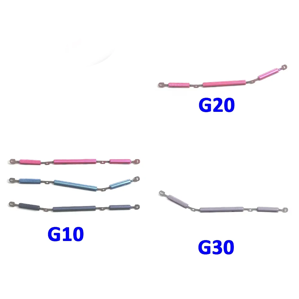10Pcs, Moto G10 G100 G20 G200 5G G30 G50 G60 G60S G04 G05 G13 G14 G15 G22 G23 G24 측면 키 전원 및 볼륨 버튼 교체