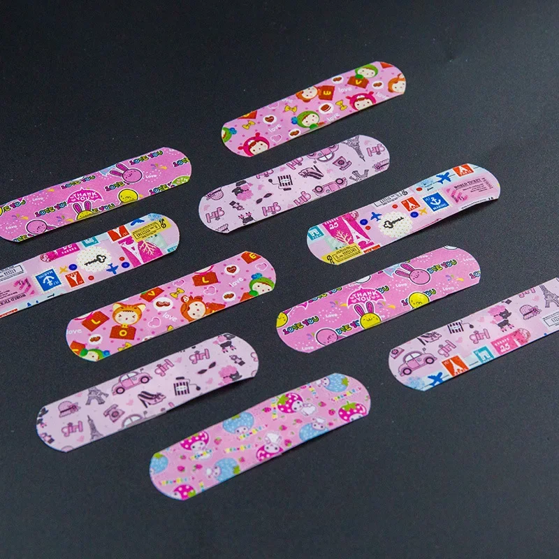 100pcs/lot Cartoon Animal Pattern Band Aid Hemostasis Self-adhesive Bandages Emergency Wound Strips Plaster Patches for Children 5