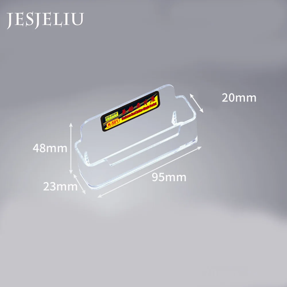 Clear Desk Shelf Box Storage Display Stand Acrylic Plastic Desktop card holder card display stand desk card holder photo card holder postcard holder plastic storage box 1 Pcs