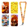 Disney The Lion King Simba Neck Strap Lanyard Anime Boys Card Cover Cartoon Badge Holder ID Card Students Hang Rope Gift 1