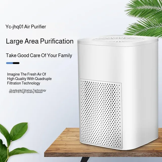 Air Purifier Smoke Odor Negative Ion Generator Household HEPA Air Purifier Efficient Purifying Air Formaldehyde for Car and Room - Image 3