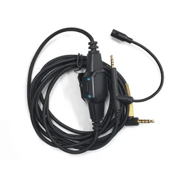 Premium HiFi Headphone Audio Cable with Microphone Line - 3.5MM to 2.5MM Jack - 2m (Black)