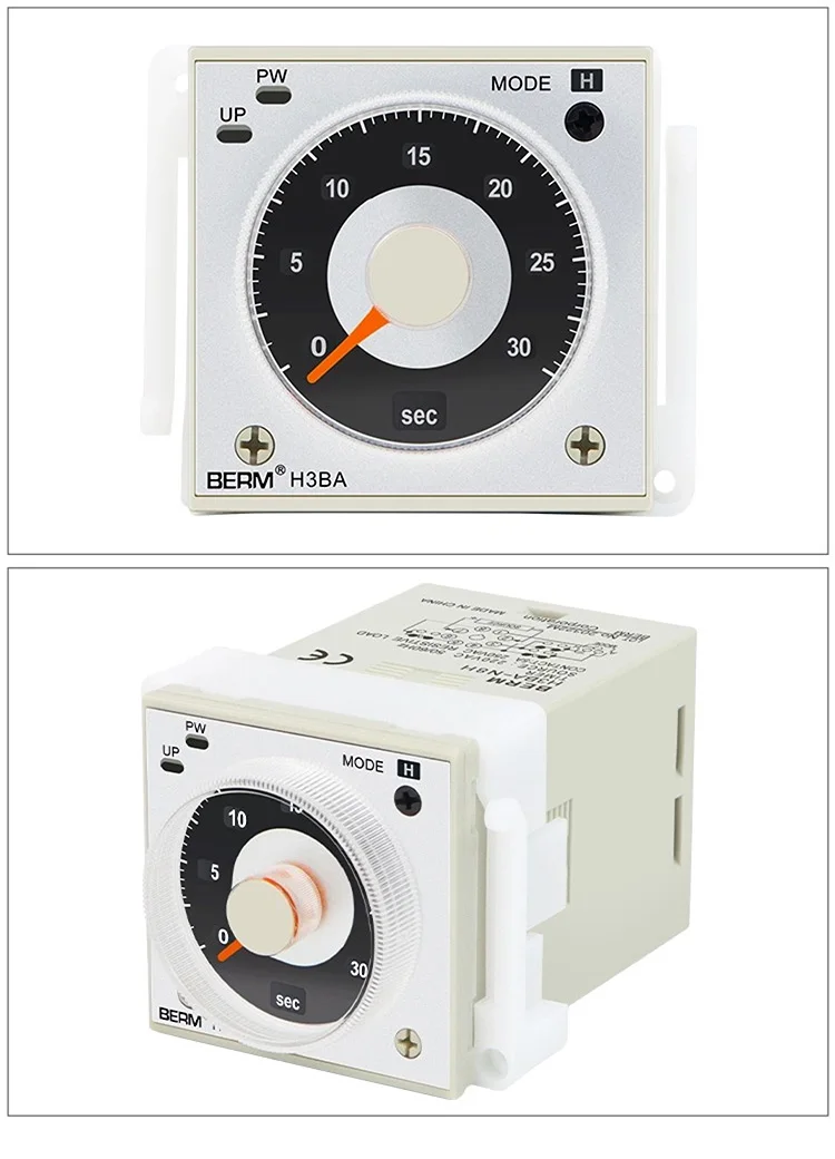 Adjustable H3BA N8H Analog Timer Relay 8 Pin Panel Mount Time Delay Controller 1