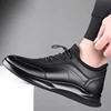 New Men Shoes Casual Sneakers Genuine Leather Shoes Men's Spring Autumn Lightweight Soft Sole Anti slip Daily Life Walking Shoes 4