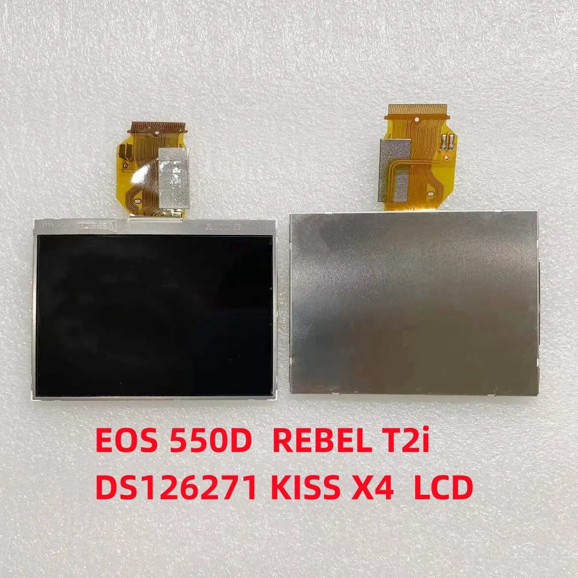 백라이트가 있는 캐논 EOS 550D /REBEL T2i /DS126271 KISS X4 SLR용 새 LCD 디스플레이 화면