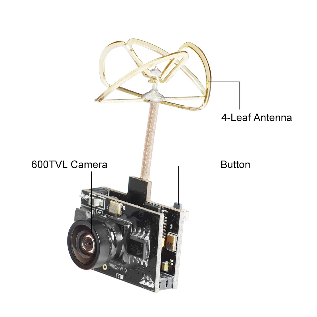 Caméra AIO FPV 5.8G 40CH 400mW avec OSD SmartAudio - AKK Piggyback