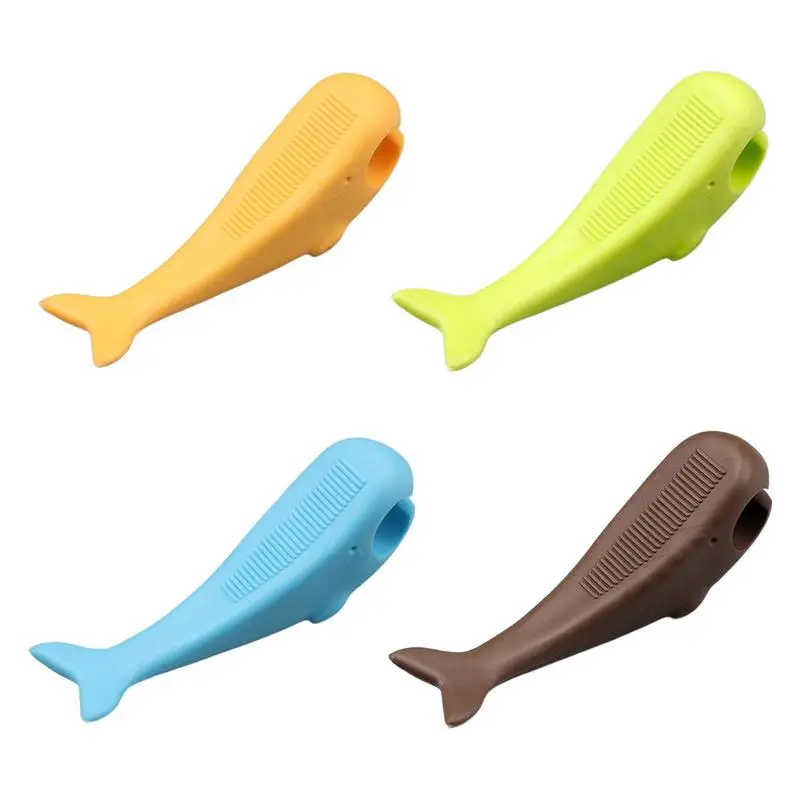 

Door Stopper Whale Shape Safety Silicone Door Stopper Reusable Shock Absorbent Door Rear Retainer Anti-collision Stopper