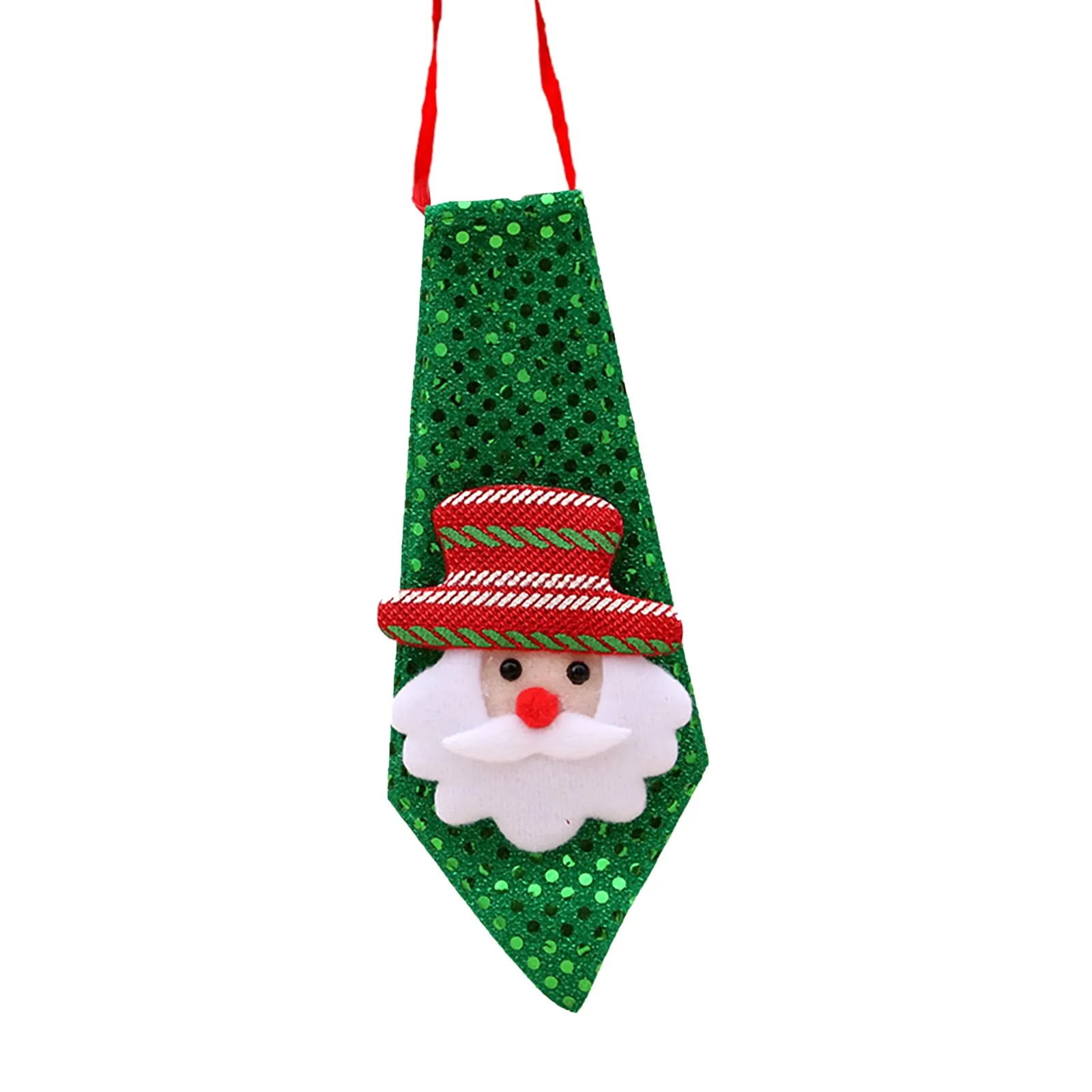 thumbnail image 1 of Regalos de fiesta, corbata navideña luminosa con lentejuelas, regalo para niños, Papá Noel, muñeco de nieve, alce, patrón colgante, fiesta, bricolaje, decoración de Año Nuevo L5, 1 of 5