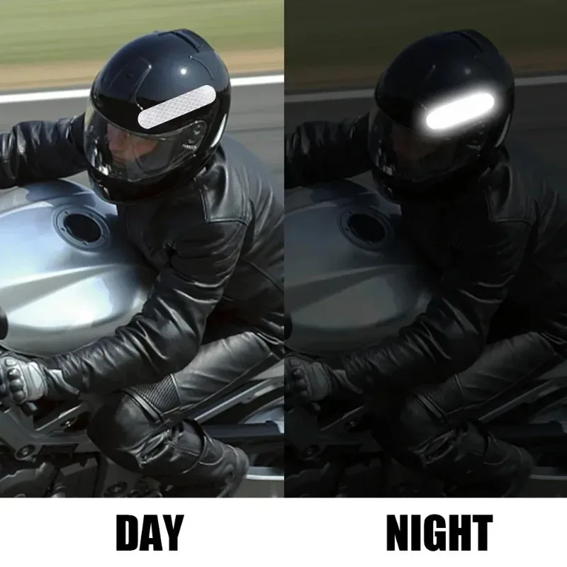 80-10PCS Helmet Reflective Stickers Tape for Night Riding