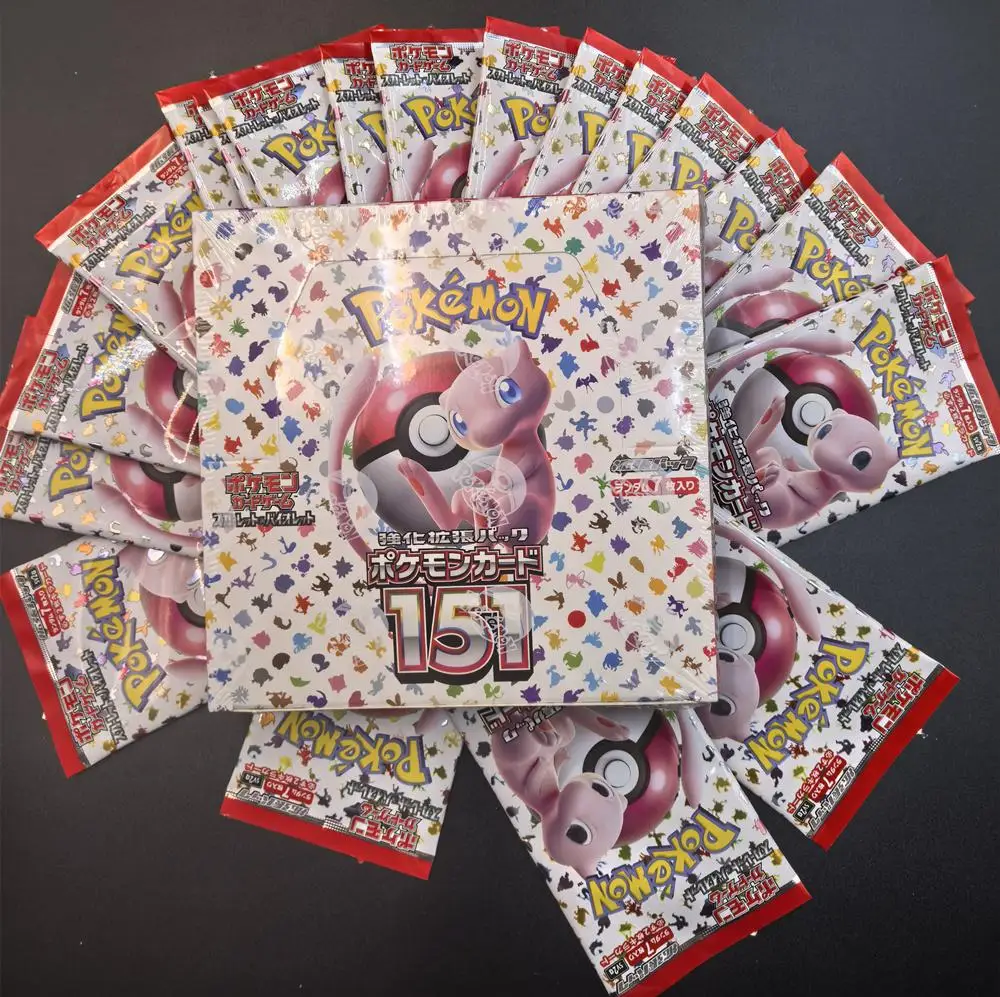 DIY TCG PKM Karten 151 SV2a Booster Box Japanisch Englisch Französisch Spanisch Scharlachrot & Violett Anime Sammelkarten Spielzeug Geschenk – Detail 3