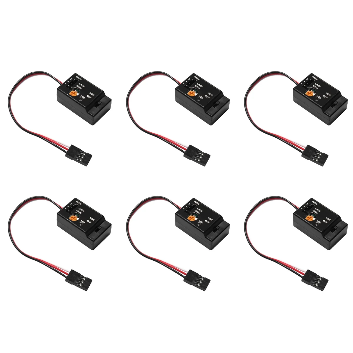 6x-mini-gyro-gyroscope-for-d12-1-10-rc-car-drift-racing-car-steering-output-integrated-compact-light-weight-design