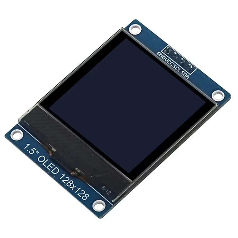 1.5 Inch 4PIN OLED Module Display Screen SH1107 Drive IC 128X128 IIC I2C Interface For 51 STM32 P22101 P22102