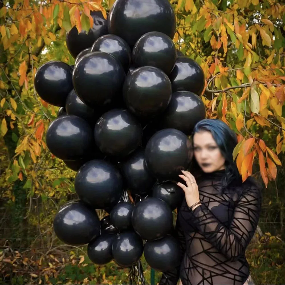 

5-36inch Black Latex Balloons Round Art Shape Wedding Birthday Party Baby Shower Decoration Romantic Balloon Toys Wholesale