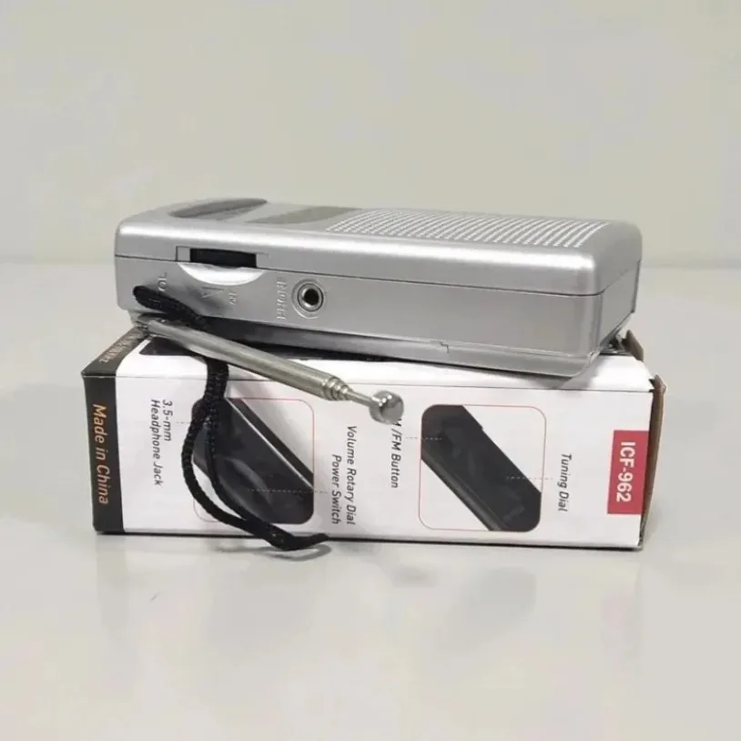 Portable Radio AM/FM 2-band Battery Operated Compact and Portable with Headphone Jack for Listening To Broadcasts Mini Radio