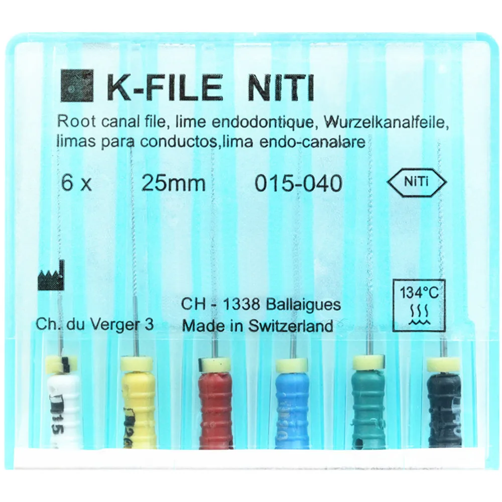 10 X Dental Niti K-files Hand Use File For Endo Root Canal 25mm #15-40 AZDENT