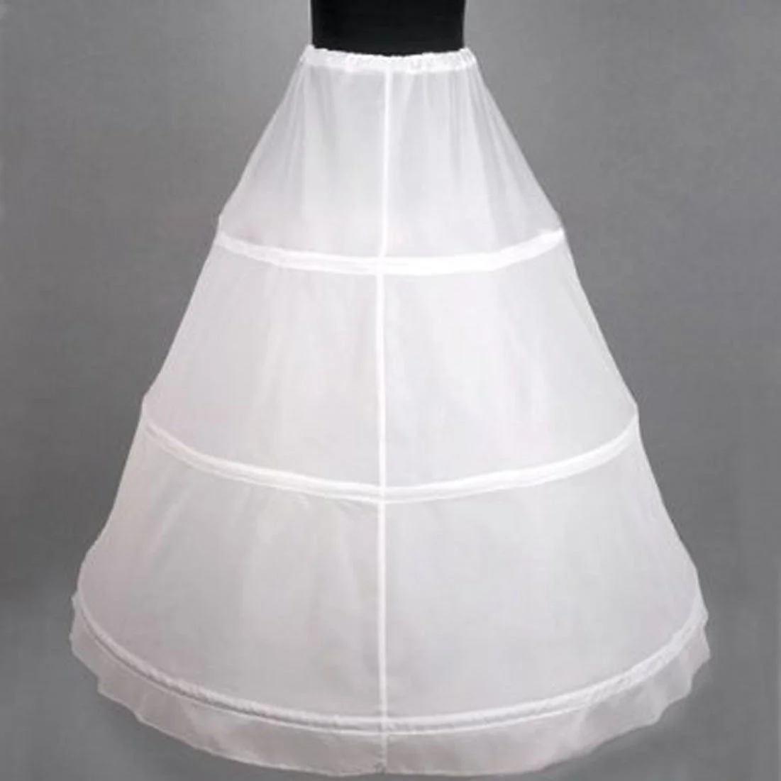WHITE BRIDAL WEDDING DRESS PROM PETTICOAT UNDERSKIRT CRINOLINE Skirt S-XL
