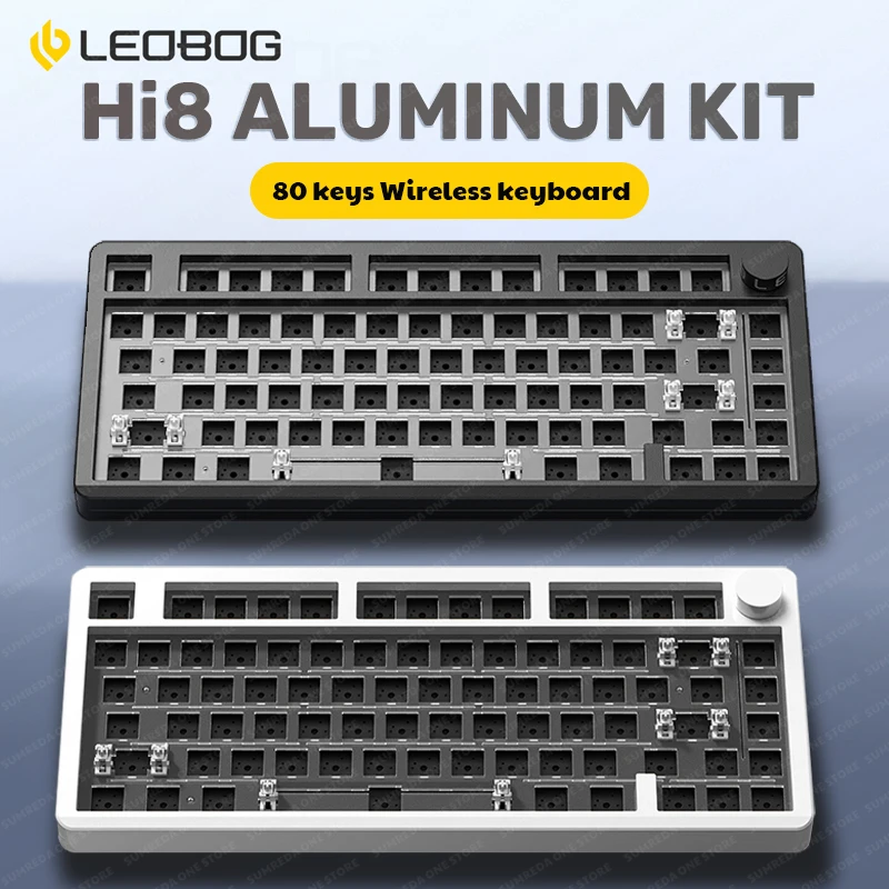 레이니 75,LEOBOG 알루미늄 맞춤형 기계식 키보드 키트, 무선 블루투스 2.4G 유선 게이밍 키보드, RGB 핫스왑 게이머 키보드, Hi8 Hi75,wob rainy75 키보드