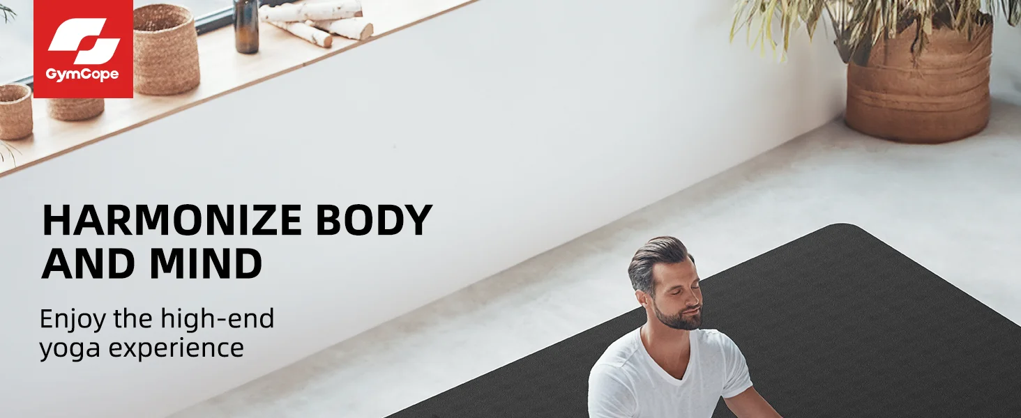 extra large yoga mat thick for home gym exercise workout fitness pilates 