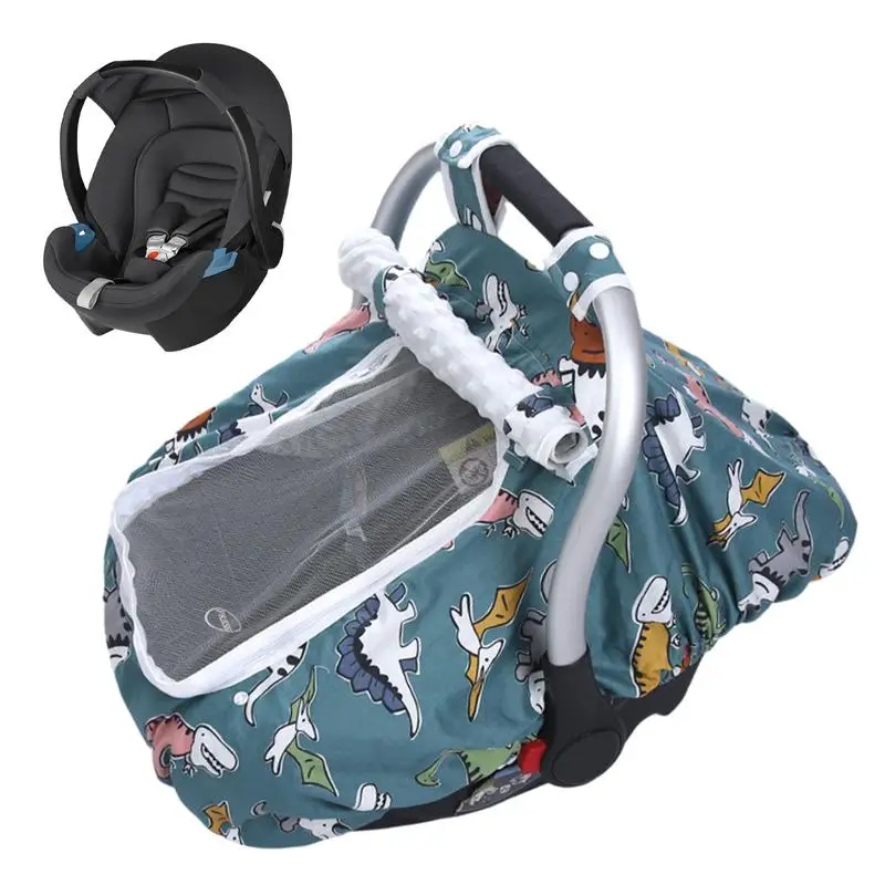 

Carseat Cover Proof Car Seat Canopy With Breathable Mesh Window Comfortable Stretchy Car Seat Canopy Kids Car Seat Covers For Bo