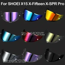 오토바이 헬멧 렌즈 자외선 차단 PC 바이저 렌즈 모델 케이스, SHOEI X15 X-Fifteen X-SPR Pro용 풀 페이스 헬멧 바이저 미러 렌즈