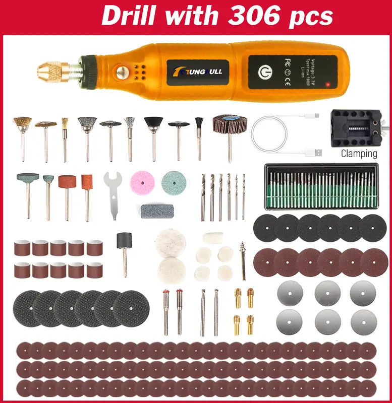 Mini Wireless Drill Rechargeable Polishing Machine DIY Mini Rotary Tool USB Engraving Tool Dremel Tool Mini Engravin Machine - Image 8