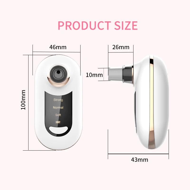 Electric Blackhead Vacuum Remover Face Deep Nose Cleaner Pore Acne Pimple Removal Vacuum Beauty Clean Skin Tool