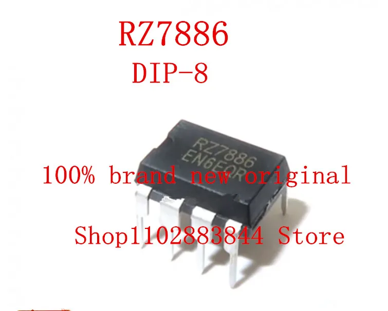 

Новый и оригинальный чипсет IC RZ7886 7886 DIP8, 10 шт.