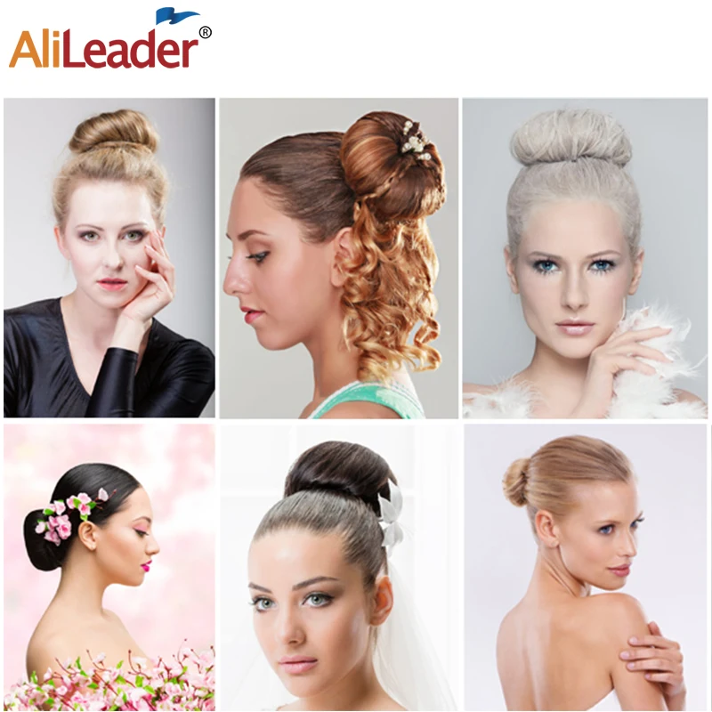 Alileader New Donut Headband Women Hair Accessories Girl Magic Hair Magic DIY Tool Bun Maker Sweet French Dish Made Hair Band 2