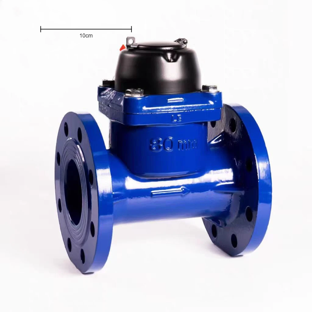 Removable Dry rotor Type Flange DN80 DN100 detachable mechanical water flow meter woltman hot water meter