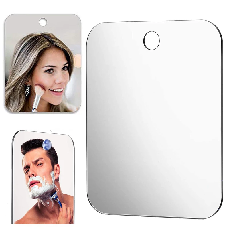 1 PC กระจกอะคริลิคผนังดูดกระจกมีดโกนสําหรับ Man โกนหนวดผู้หญิงแต่งหน้าแบบพกพาห้องน้ํา 1