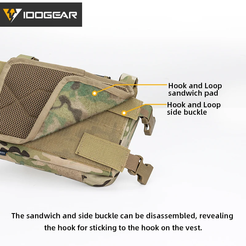 TOPTACPRO TATCICAL CHEST Rig Bag Chest Recon Bag MOLLE Front Shoulder