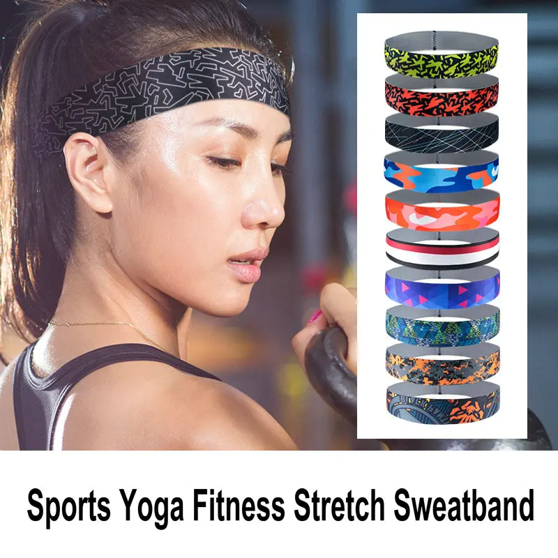 NewWomenMenHeadbandSportsYogaFitnessStretchSweatbandHairBand