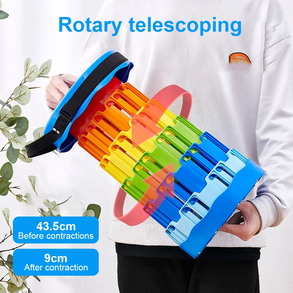 Telescopic Stool, Portable Folding Camping Outdoor Collabsible Stool Lightweight Chair Adjustable Seat — view 4