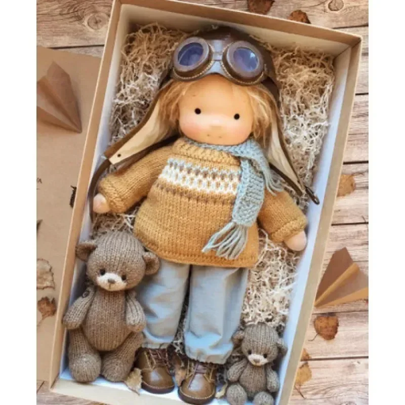 

Cute Waldorf Doll Native Enamel Dolls Kawaii Handmade Artist Kids Toys Soft Plush Handmade Doll Grils Toys Birthday Gifts