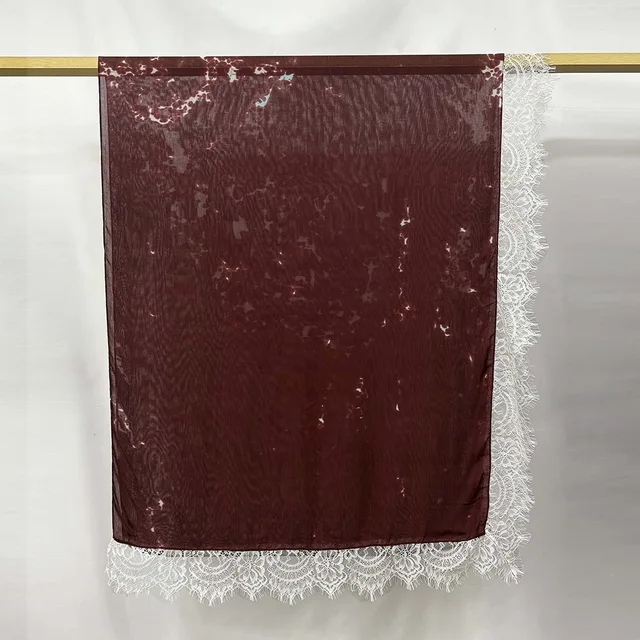 Nouveau hijab en dentelle modal double face à pois pour femmes, turban de mode musulmane, foulard pour femmes, Ramadan