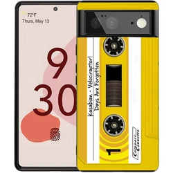 Retro Cassette Tape Style Shockproof Silicone Phone Case Cover - Pixel 9 (A1)