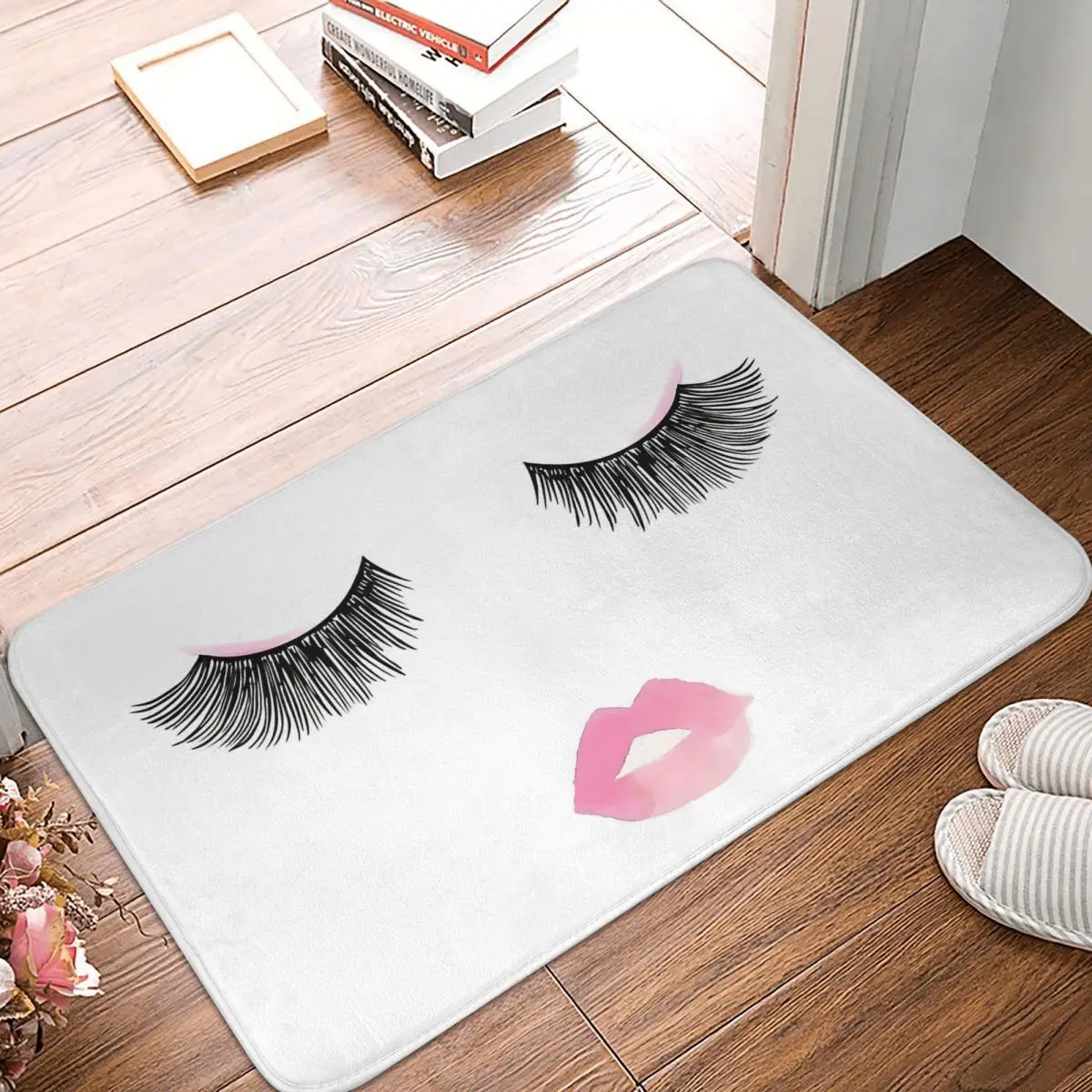 

Fashion Eyelashes Doormat Rug carpet Mat Footpad Bath mat Non-slip toilet Balcony Parlor durable Washable