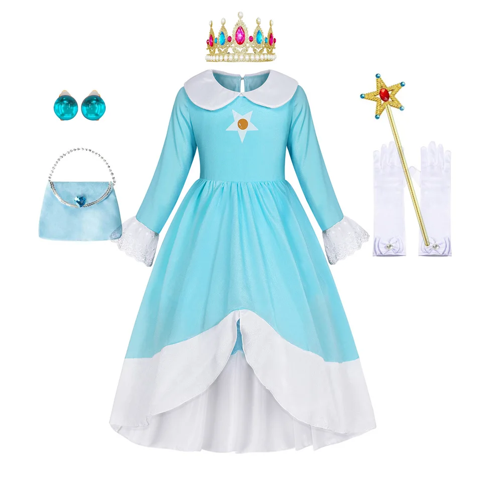 Daisy Cosplay Peach Costume Rosalina Abito Bambini Festa di compleanno  Carnevale Fantasia Abiti da festa per ragazze - AliExpress, image size:950x950