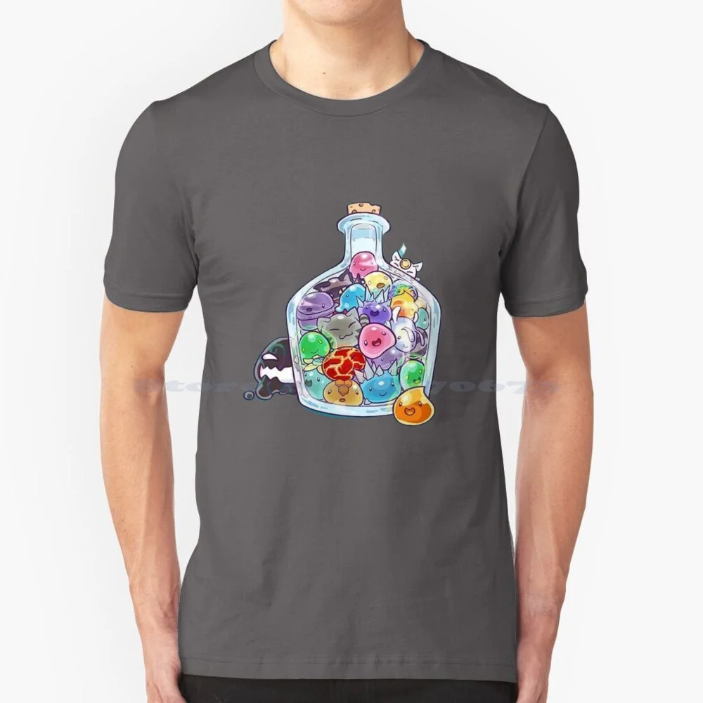 Slime Rancher All In One T Shirt 100% Cotone Tee Slime Rancher Slimes Slime Rancher Tabby Slime Slime Rancher Lucky Slime Slime