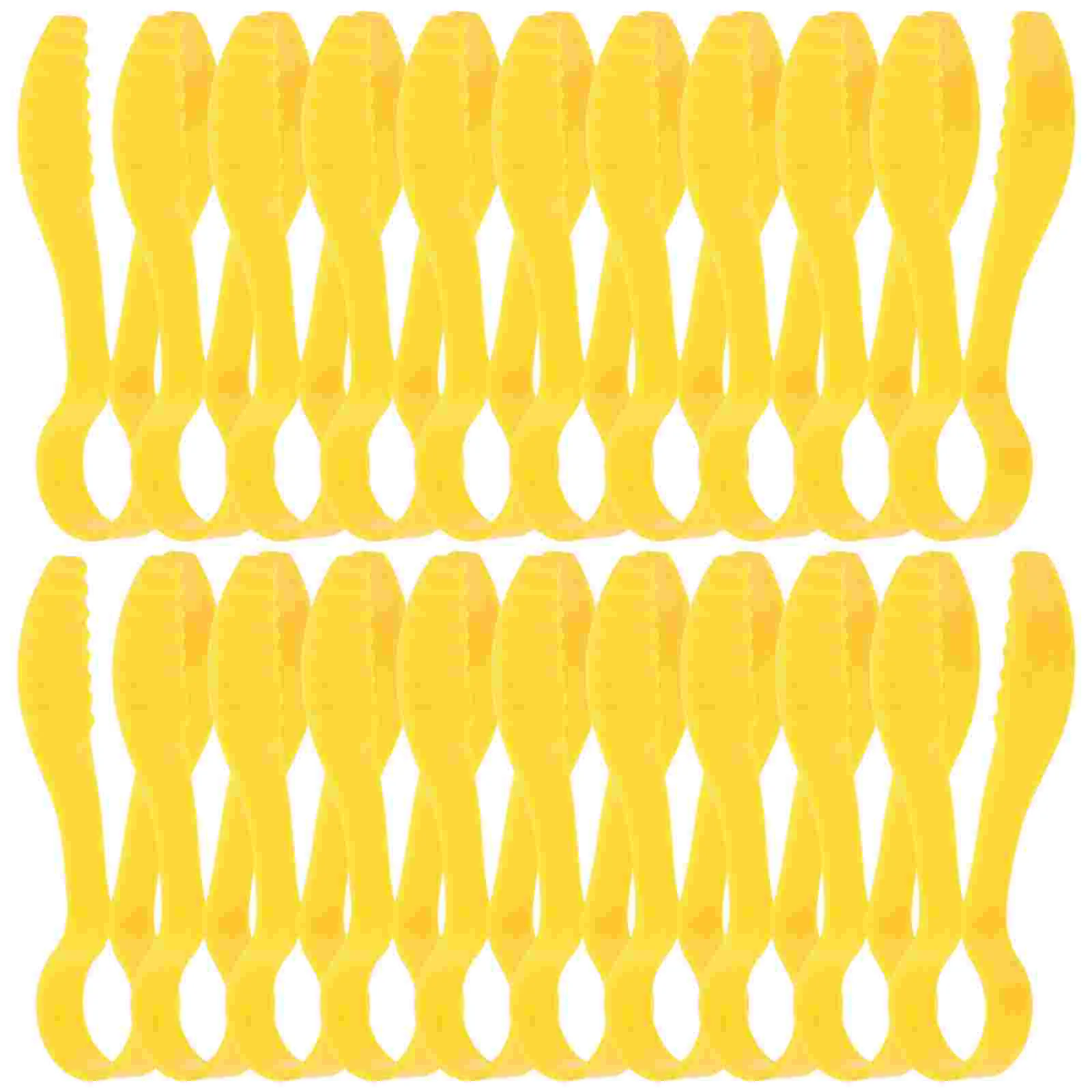 

25 Pcs Clip Ins Children's Tweezers Plastic Forceps Arc Collecting Counting Training